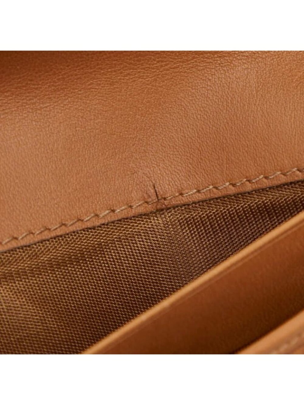 Celine Macadam Wallet Billfold Beige Brown Leather - Picture 7 of 10